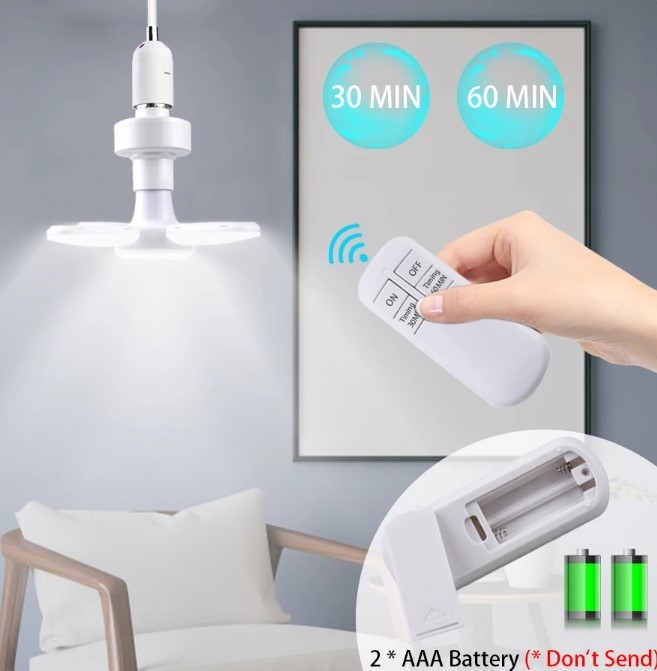 Bombilla LED plegable con control remoto para el hogar