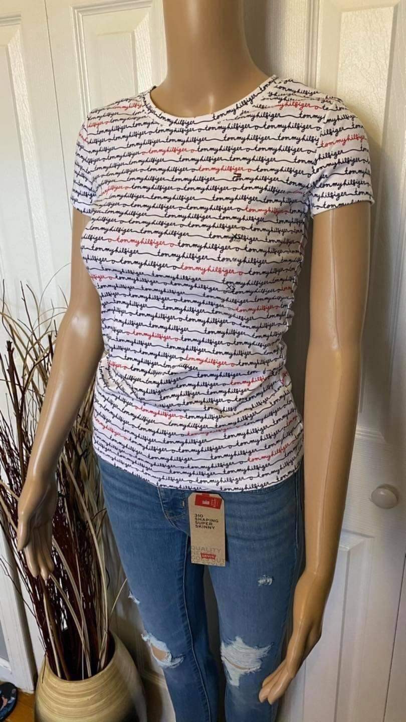 Blusa Casual Manga Corta Tommy Hilfiger Original Write