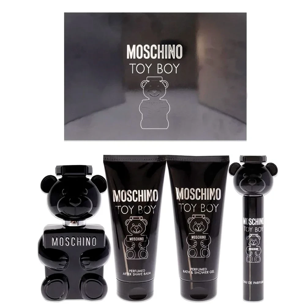 Estuche Toy Boy Moschino Hombre - Perfume, Gel de Ducha, Aftershave y Decants