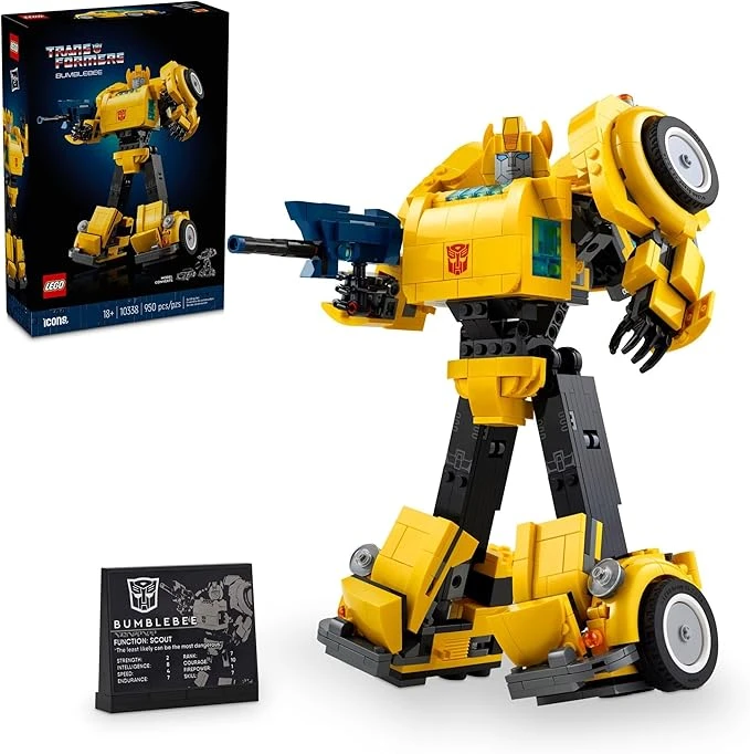 LEGO Icons Transformers Bumblebee Figura de acción, robot coleccionable regalo para adultos