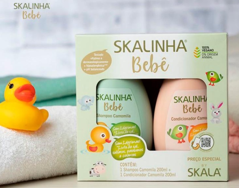 Skala Kit Skalinha Shampoo y Acondicionador de Bebé 200 ml - Cuidado Suave y Delicado