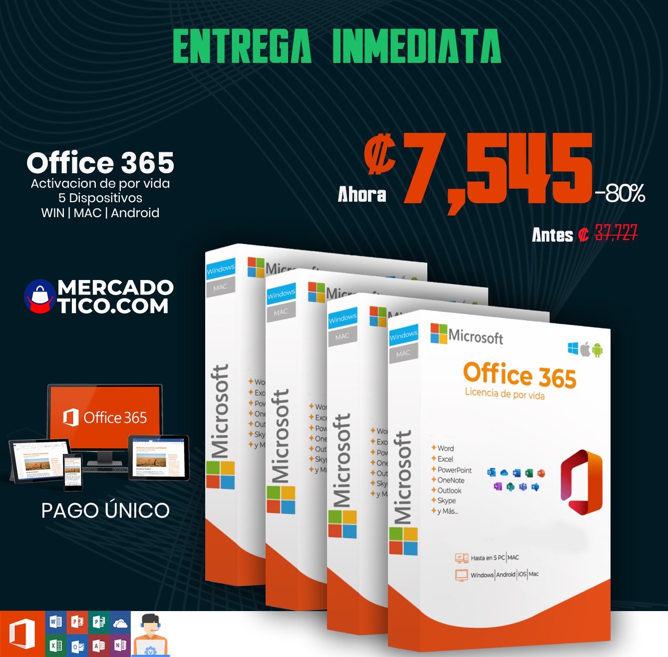 Office 365 5 PC de por vida