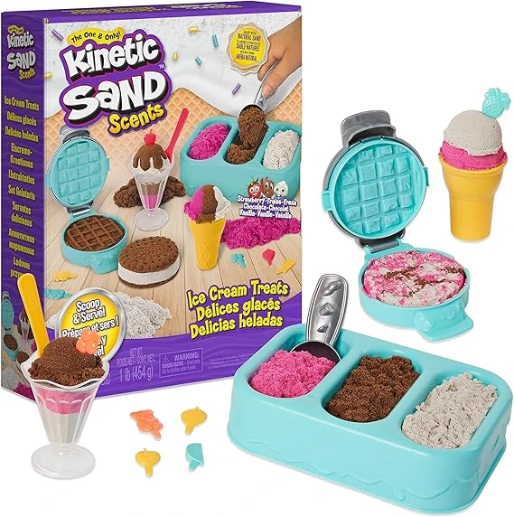 Arena Cinética Perfumada - Kit de juego de Golosinas de Helado para Niños